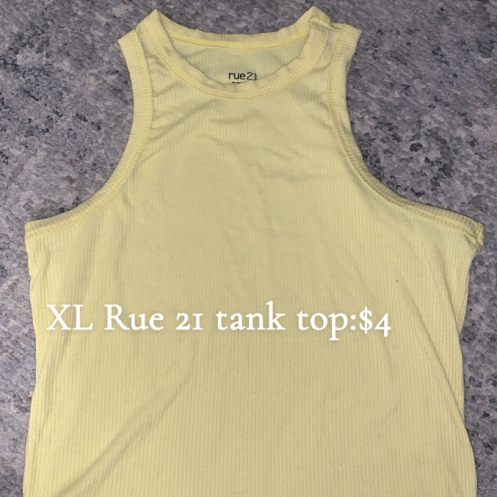 Rue21 Yellow Women's Tank Top